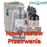 Nowy Zestaw przetrwania 200h: Lampa naftowa Feuerhand + paliwo 3L + torba + knoty